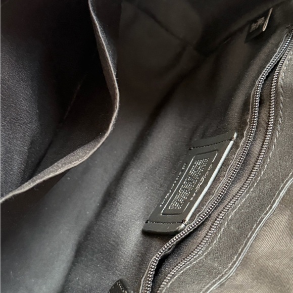 Coach Faye Mini Crossbody Black Leather & Suede Turnlock Flap - Picture 11 of 15